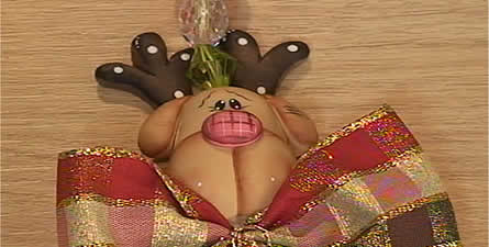 Pingente de Natal feito de biscuit Biscuit Pingente de Natal 