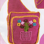 mochila croche Gráfico de Mochila de crochê para meninas