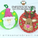 enfeite de natal com CD