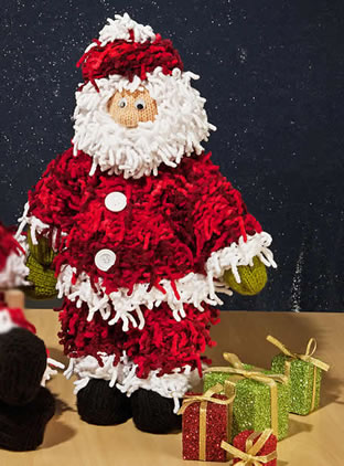 Papai Noel trico Papai Noel trico 04 bonecos de tricô natalino