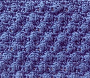 croche ponto pipoca