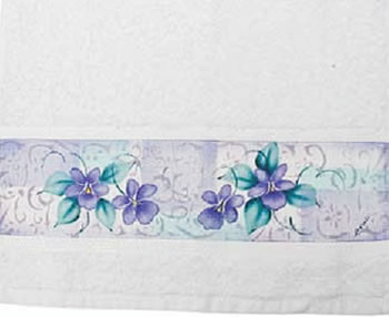 pintura toalha flores pintura toalha flores 05 Riscos para pintura em Toalhas de Banho