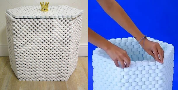 artesanatos-com-tampinhas-cesto