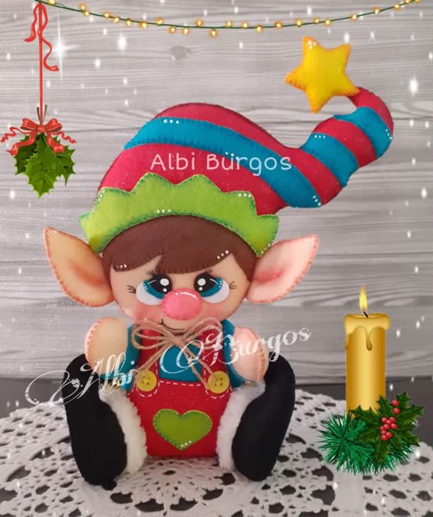 enfeites-de-natal-em-feltro-boneco-duende