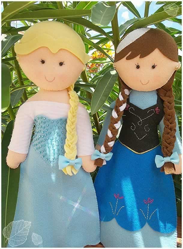 lembrancinhas-frozen-coroas-bonecas-feltro