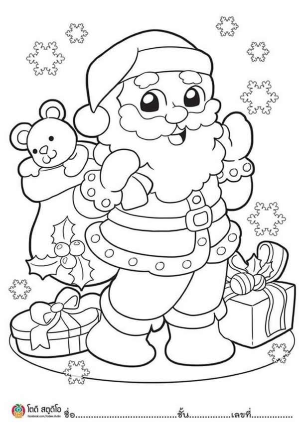mural-de-natal-desenho-noel-saco