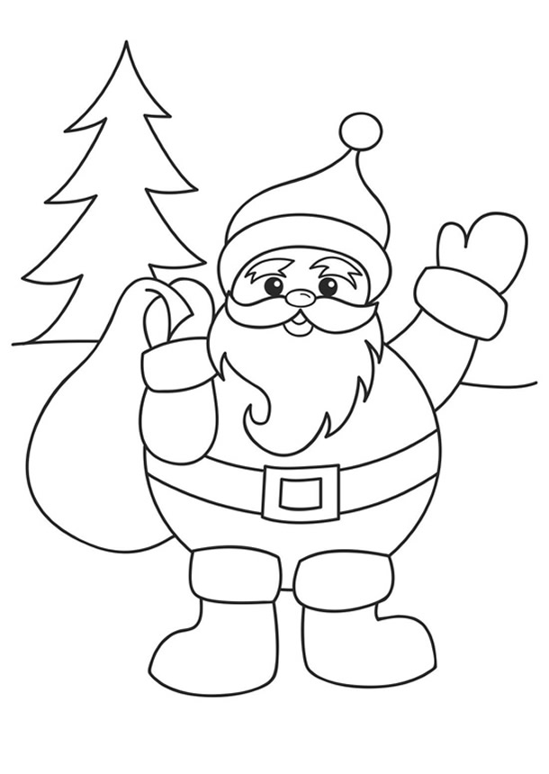 mural-de-natal-desenho-papainoel-acenando