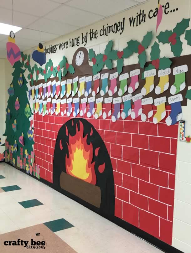 mural-de-natal-lareira-meias